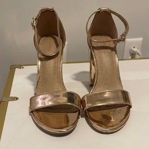 Rose gold heels